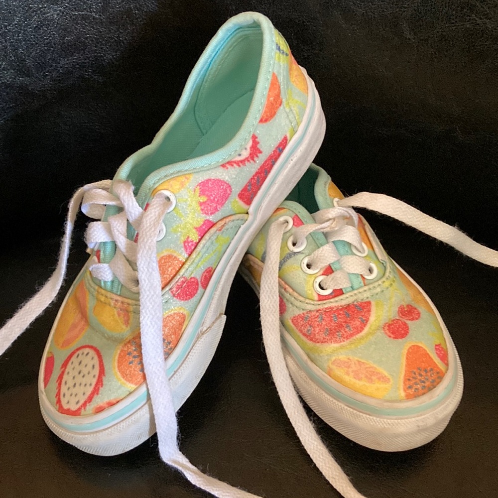 Vans Sparkle Tropical Pattern Sneakers Kids Sz. 11.5